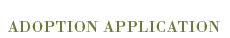 Adoption Application